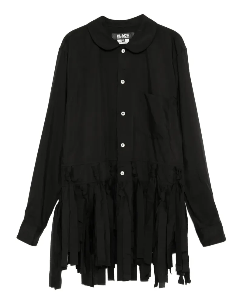 Comme des Garçons knotted fringe-trim shirt - Schwarz Schwarz