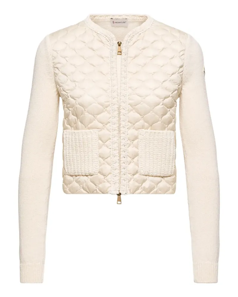 Moncler quilted cardigan - Nude Nude