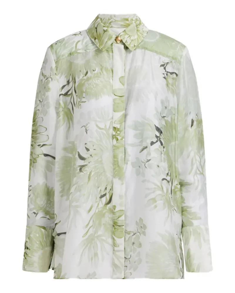 Aje. reflector floral shirt - Weiß Weiß