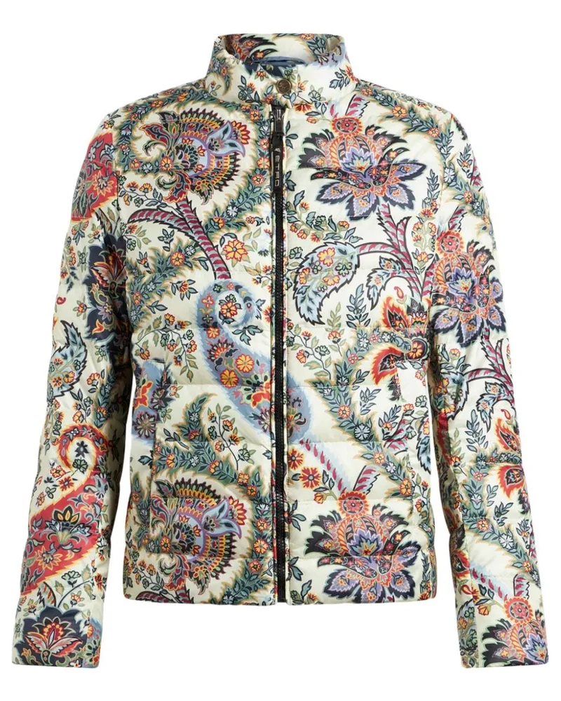 Etro Daunenjacke mit Paisley-Print - Nude Nude