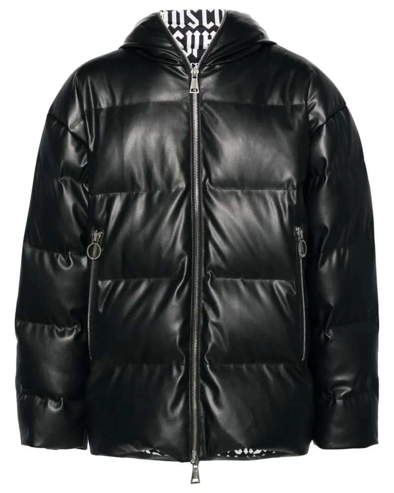 Versace Jeans Daunenmantel mit Kapuze - Schwarz Schwarz