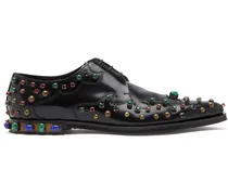Derby-Schuhe mit Kristallen