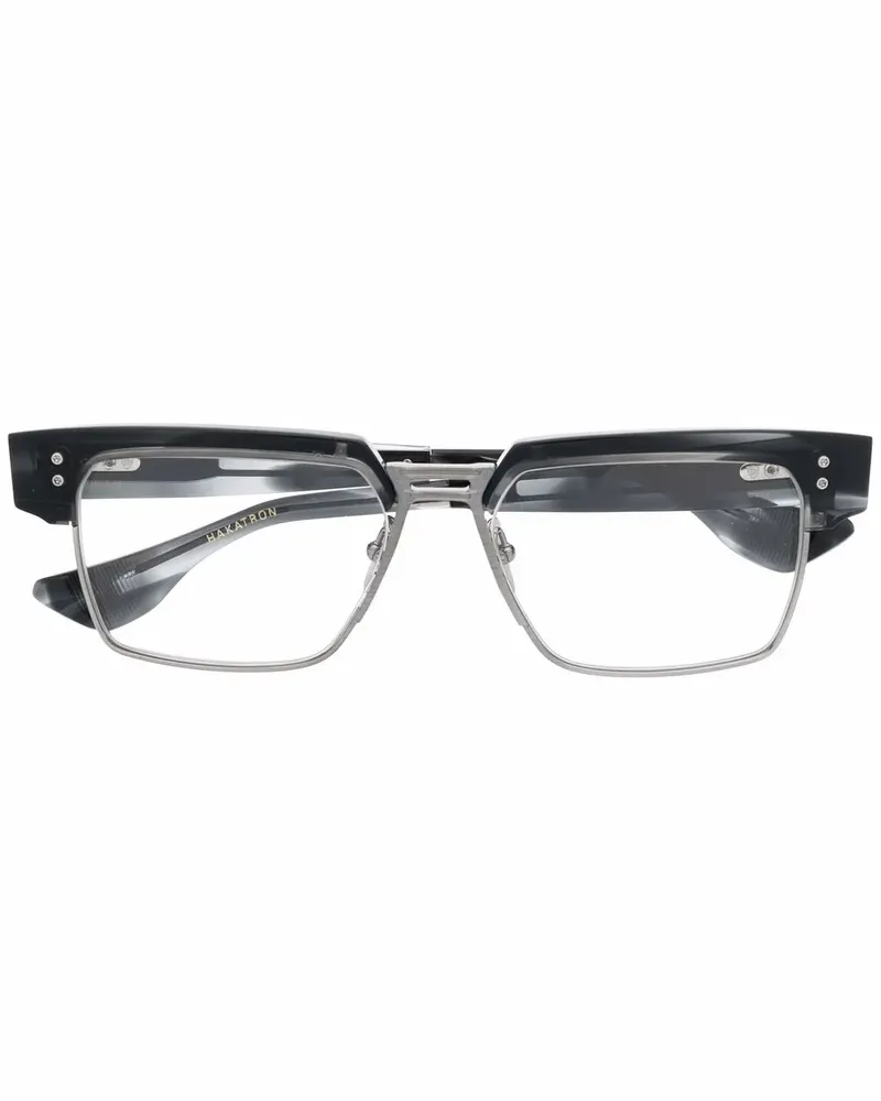 DITA Eckige Hakatron Brille - Schwarz Schwarz