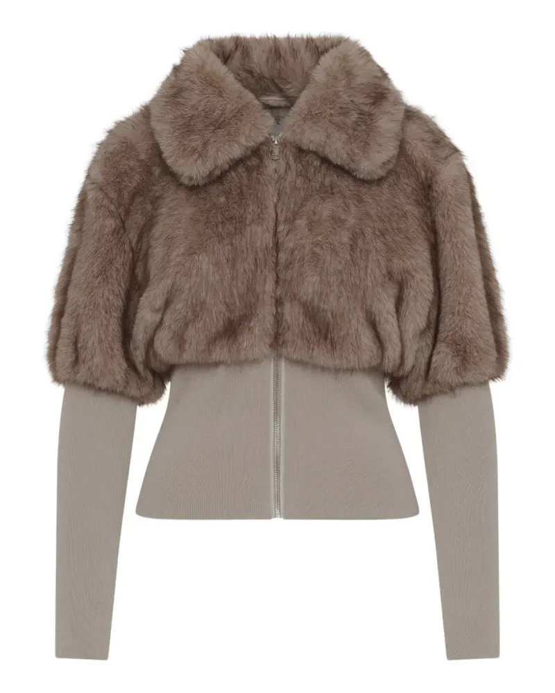 UNREAL FUR Copenhagen Jacke aus Faux Fur - Nude Nude