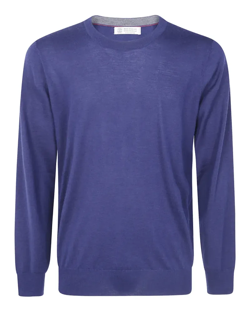 Brunello Cucinelli cashmere round-neck sweater - Blau Blau