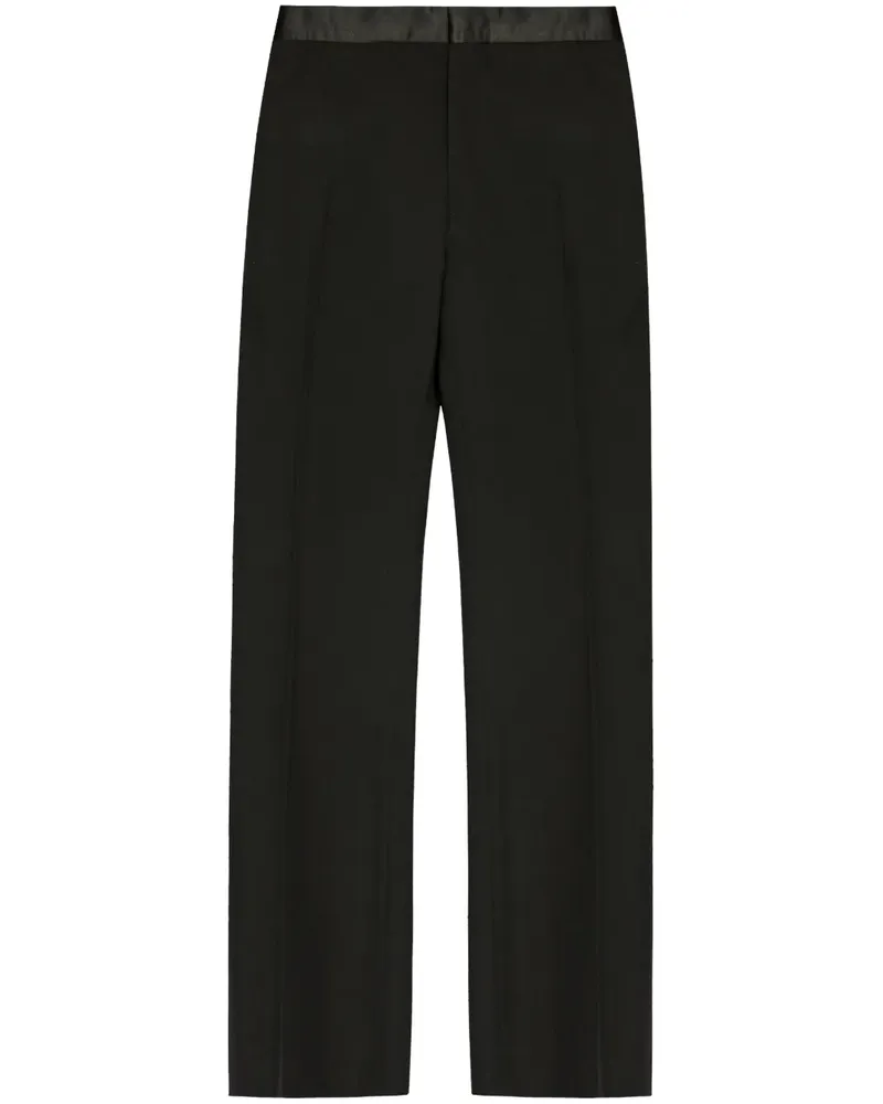 Maison Margiela Plissierte Hose - Schwarz Schwarz