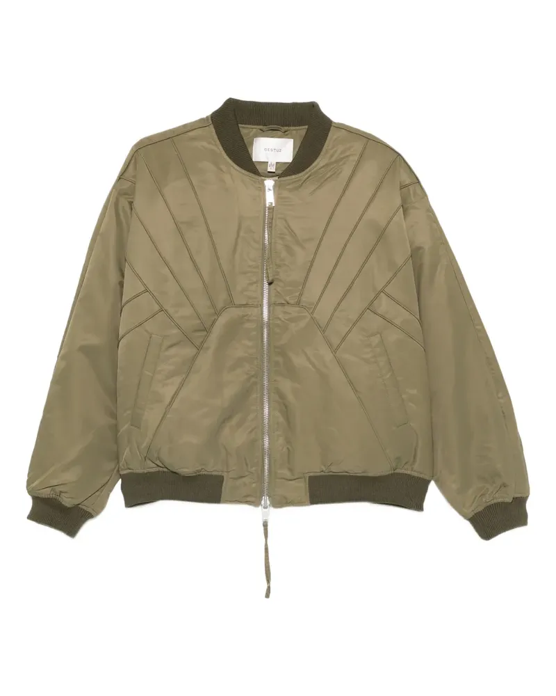 Gestuz GZaurora quilted zip jacket - Grün Grün