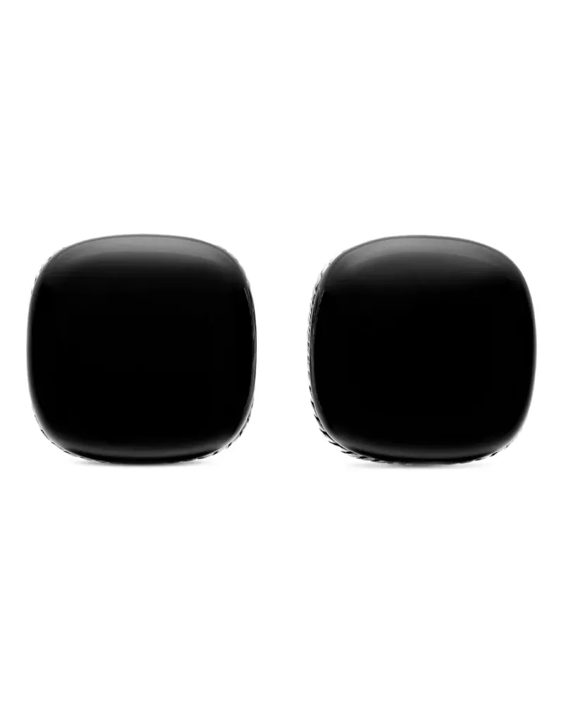 David Yurman Streamline Cushion Manschettenknöpfe aus Sterlingsilber mit Onyx (17mm Silber