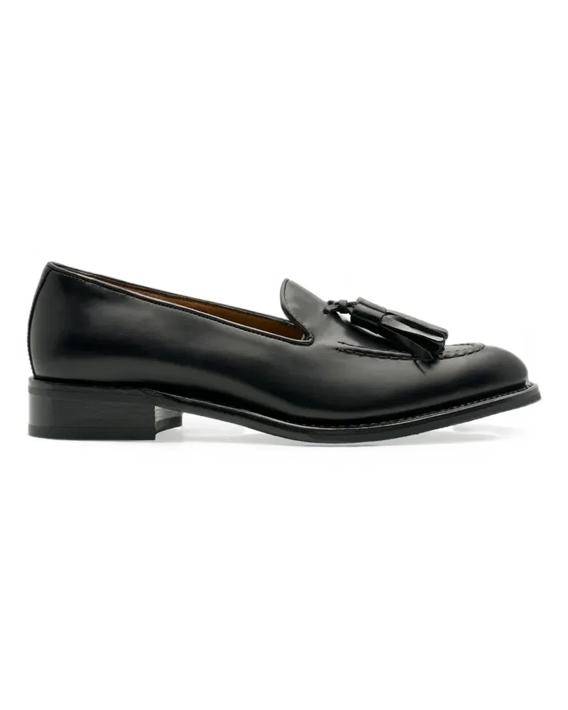 Lottusse Cambridge Loafer mit Quasten - Schwarz Schwarz
