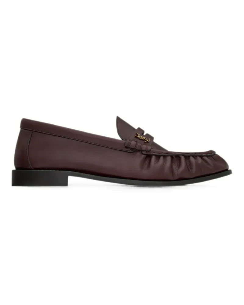 Saint Laurent le loafers supple in smooth leather - Rot Rot