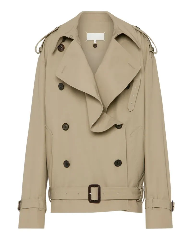 Maison Margiela Cropped-Cabanjacke mit Umschlag - Nude Nude