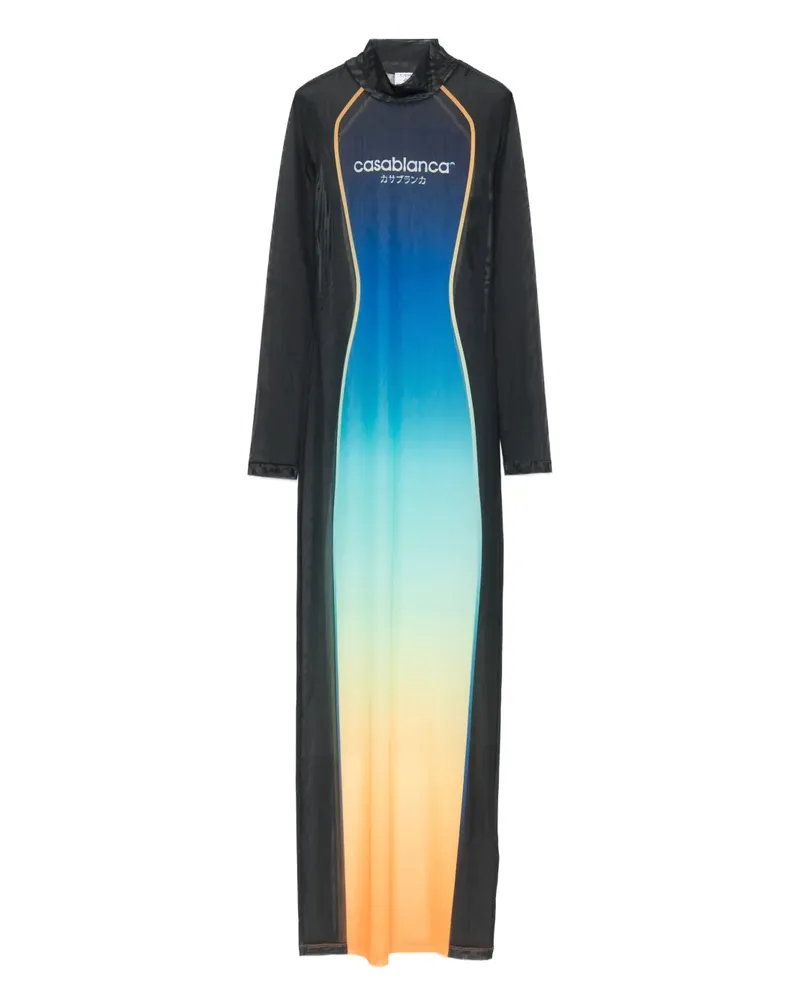 Casablanca Paris Maxikleid mit Farbverlauf - Schwarz Schwarz