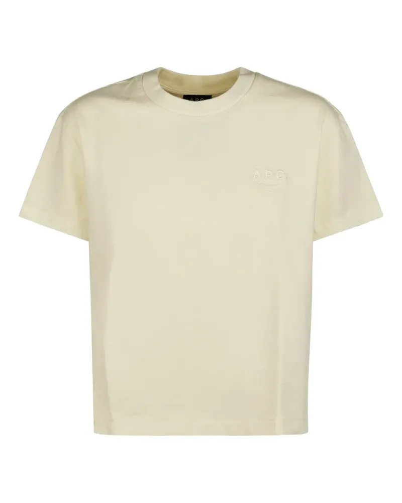 A.P.C. embroidered T-shirt - Nude Nude