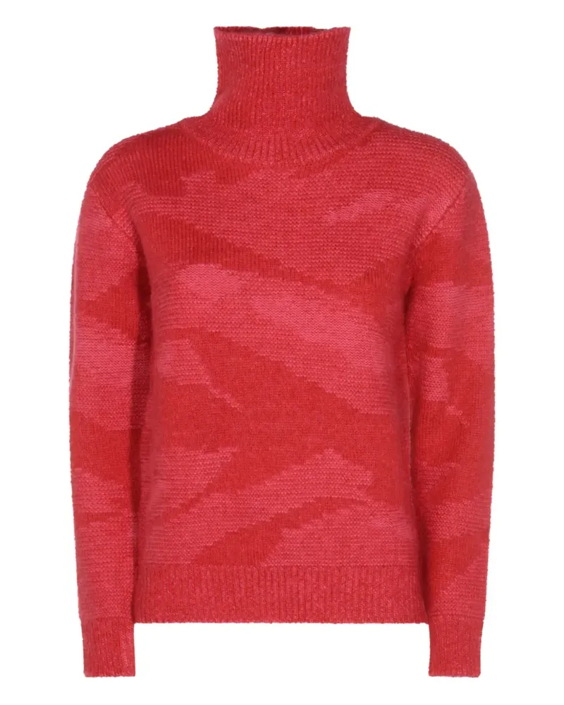 ADD roll-neck patterned sweater - Rot Rot
