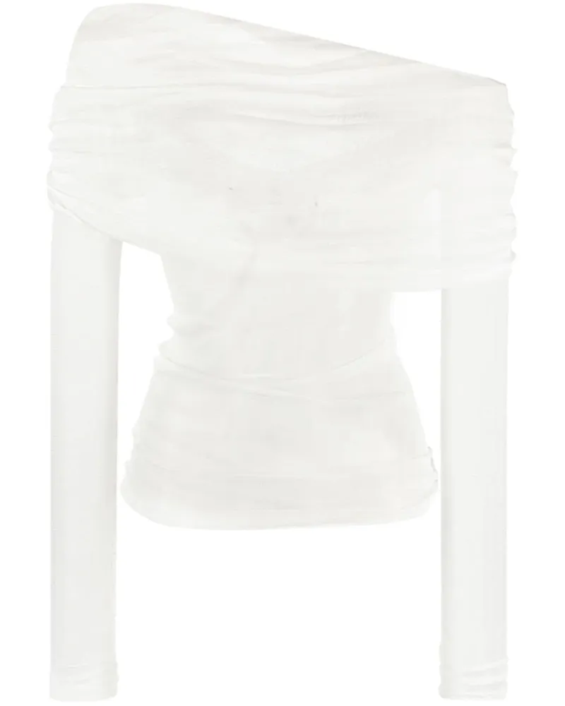 Christopher Esber Veiled Camisole-Top aus Seide - Weiß Weiß