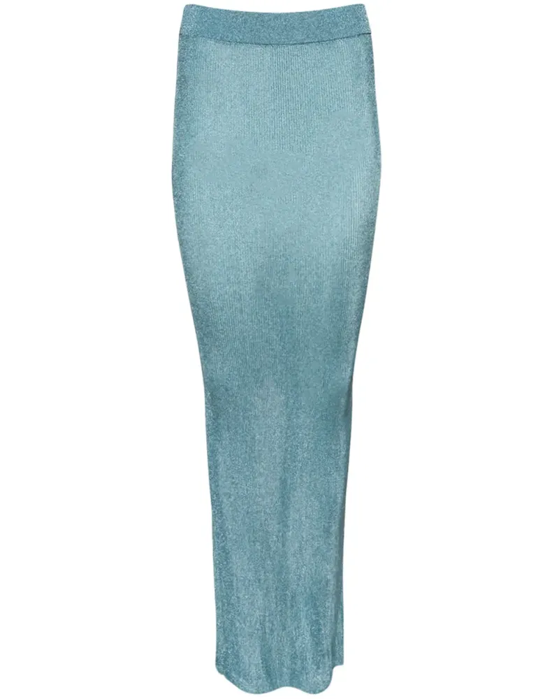 LaQuan Smith Gestrickter Rock - Blau Blau