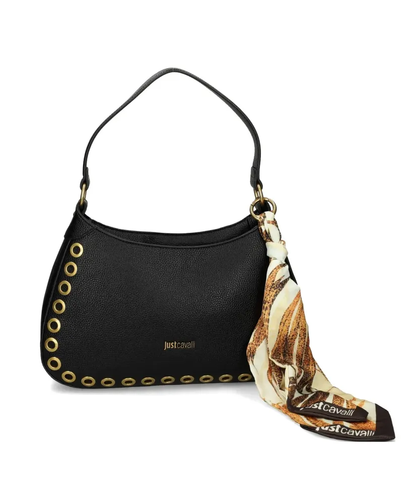 Just Cavalli scarf-detail bag - Schwarz Schwarz