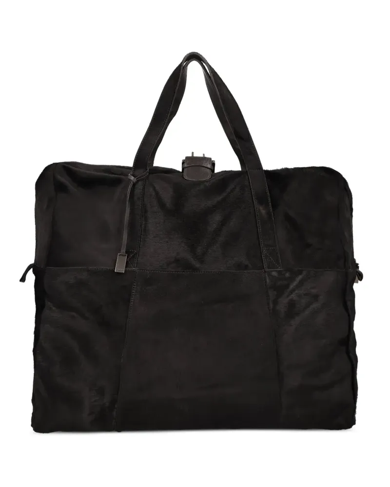 HUGO BOSS Tasche aus Leder - Schwarz Schwarz