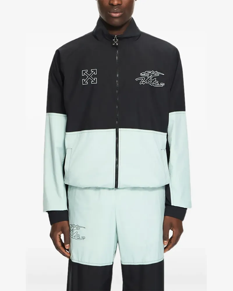 OFF-WHITE Marker Sportjacke mit Logo - Schwarz Schwarz