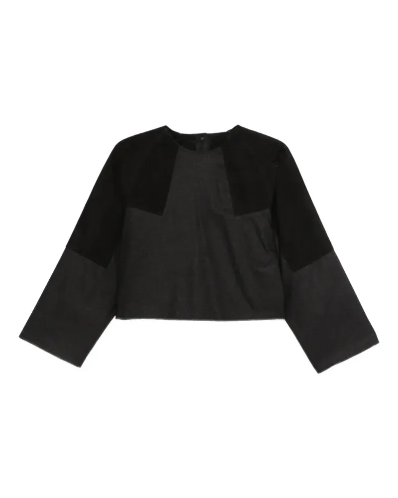 Max Mara Bluse mit Knöpfen - Schwarz Schwarz
