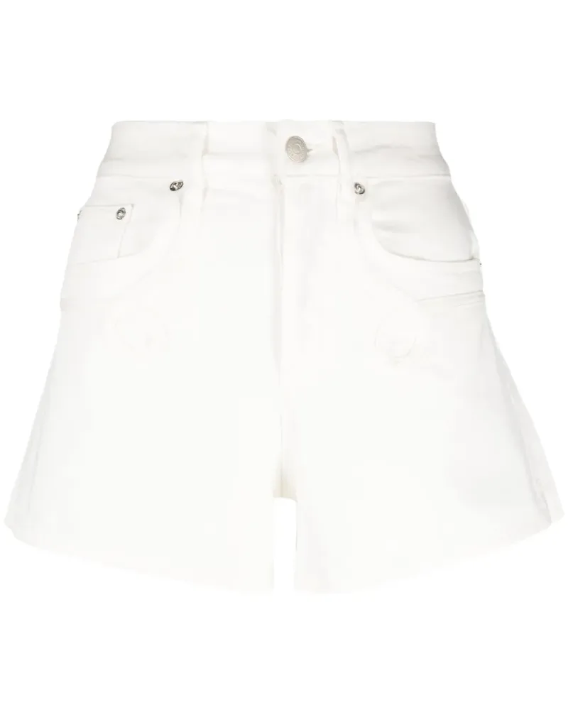 Maje Bestickte Jeans-Shorts - Weiß Weiß