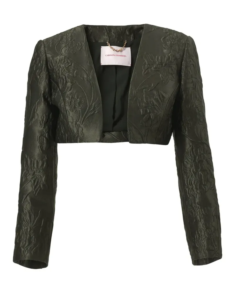 Carolina Herrera New York Blousonjacke mit Blumenprint - Grün Grün