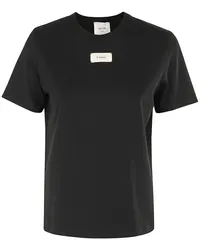 ALYSI T-Shirt mit Logo-Patch Schwarz