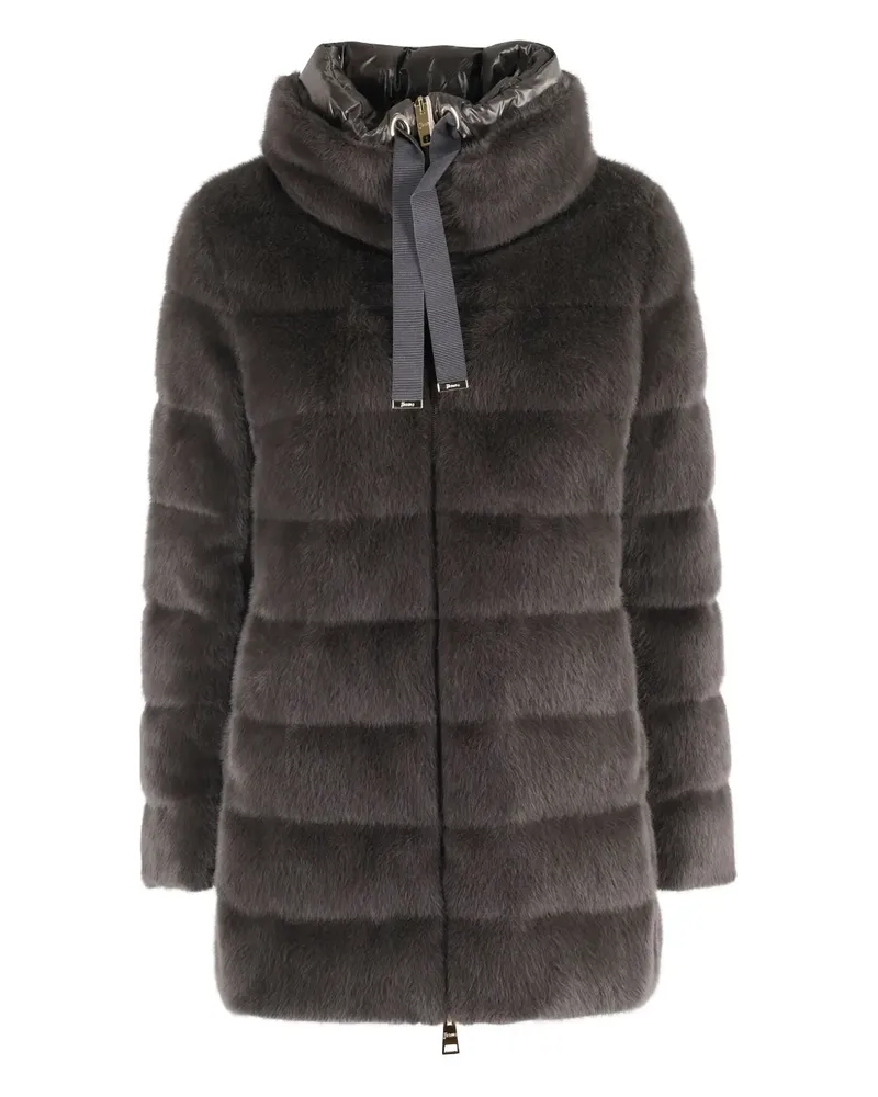 Herno quilted high-neck coat - Braun Braun