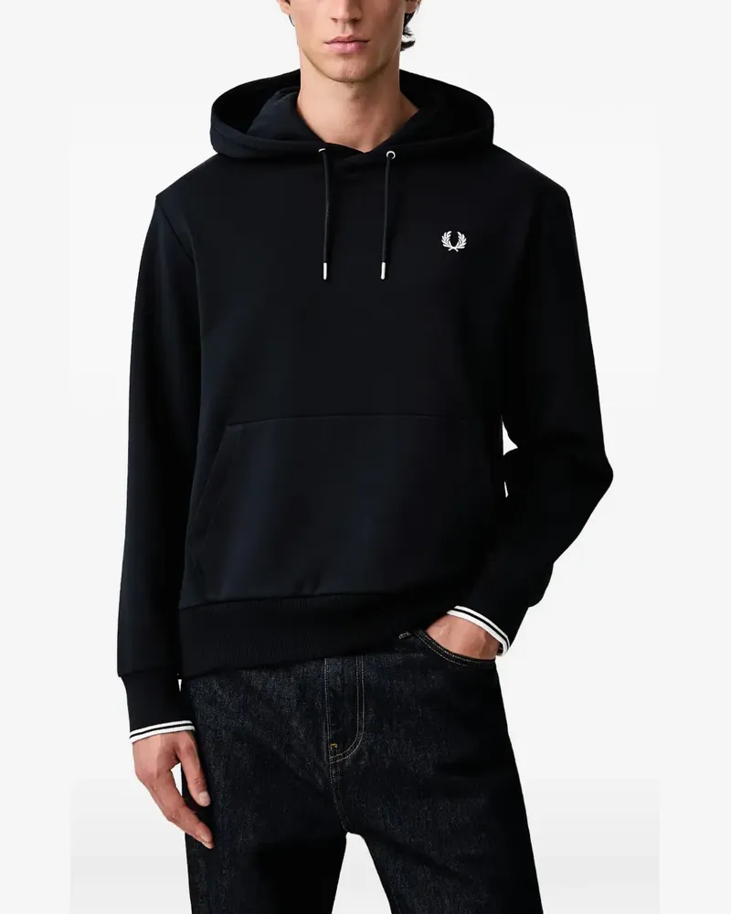 Fred Perry Laurel Wreath embroidered hoodie - Blau Blau