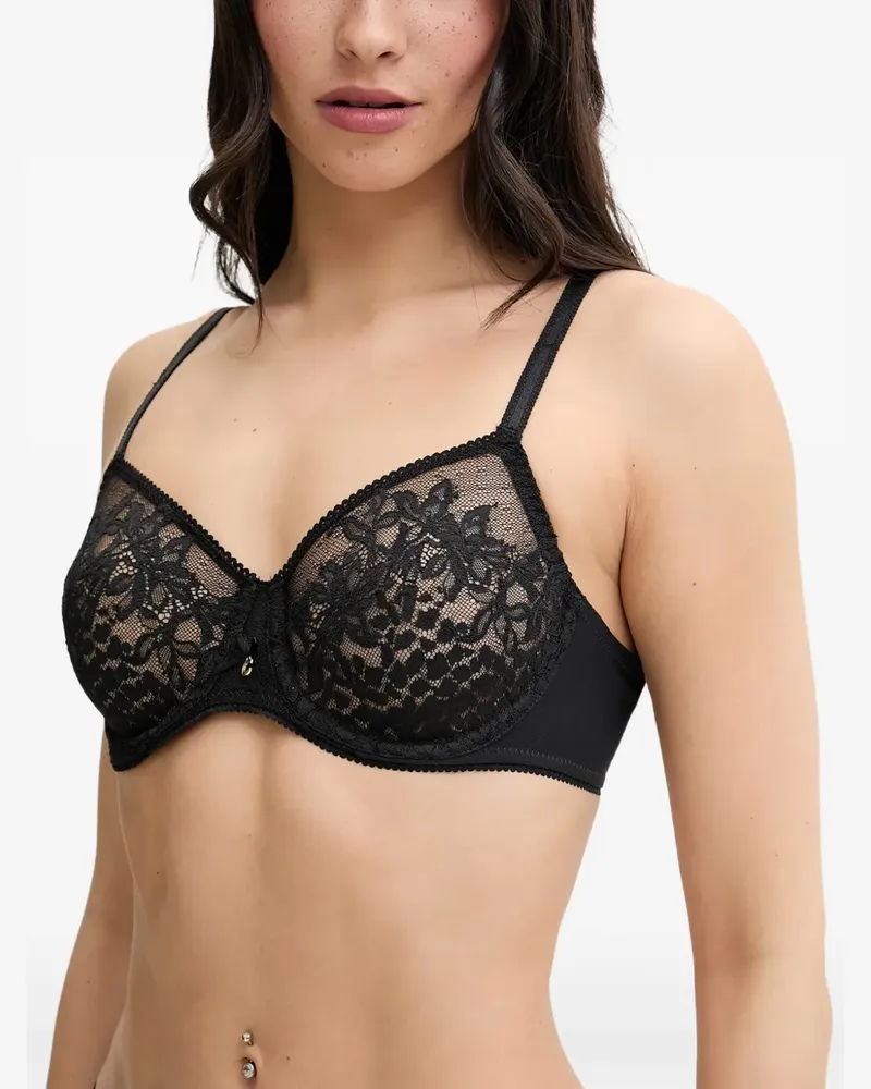 Chantelle Maris BH mit Spitzendetail - Schwarz Schwarz