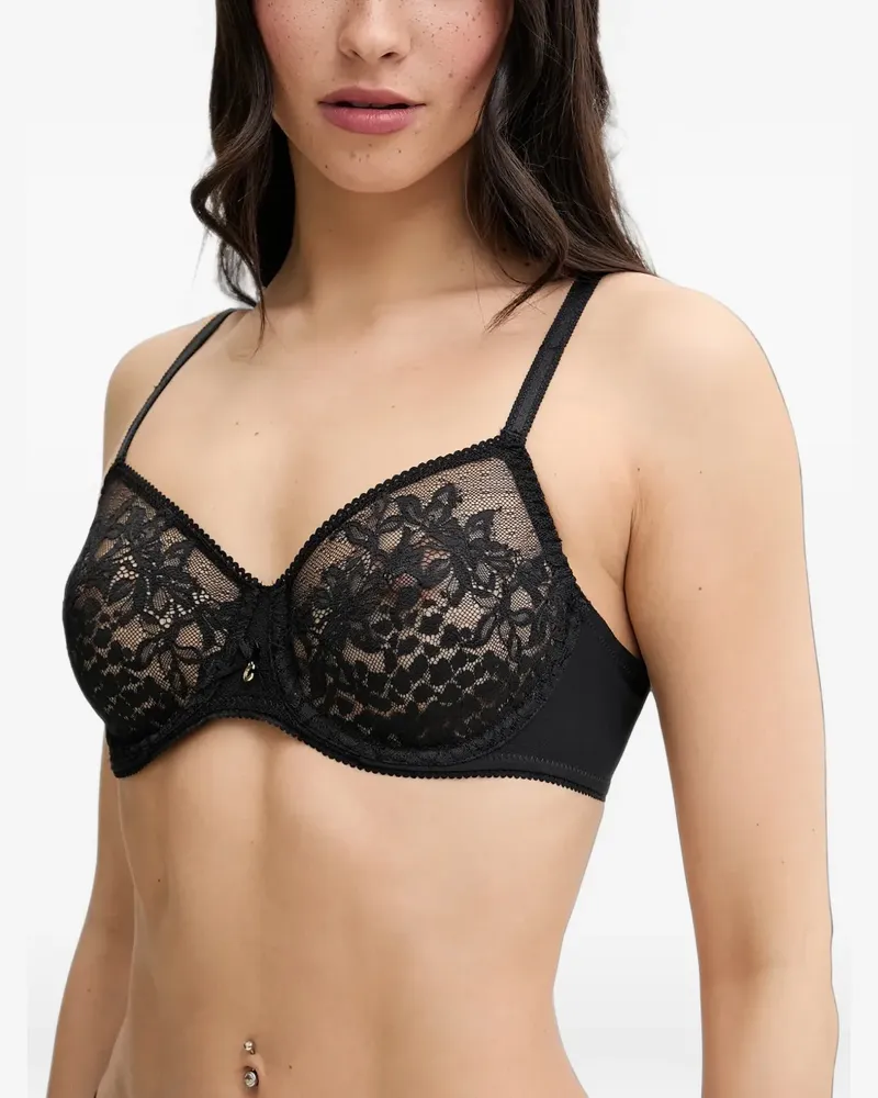 Chantelle Maris BH mit Spitzendetail - Schwarz Schwarz