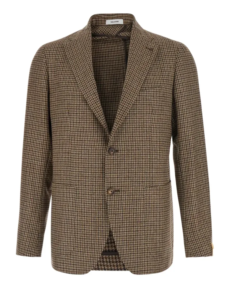 Tagliatore Monte Carlo Blazer mit Hahnentrittmuster - Braun Braun