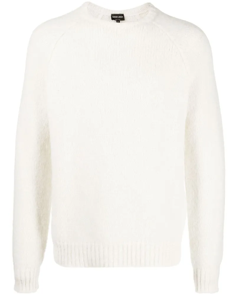 Giorgio Armani Pullover mit Logo-Stickerei - Weiß Weiß