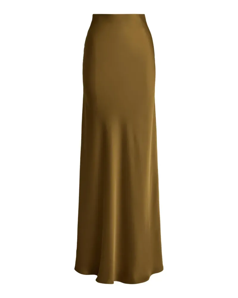 Ralph Lauren satin charmeuse maxi skirt - Braun Braun