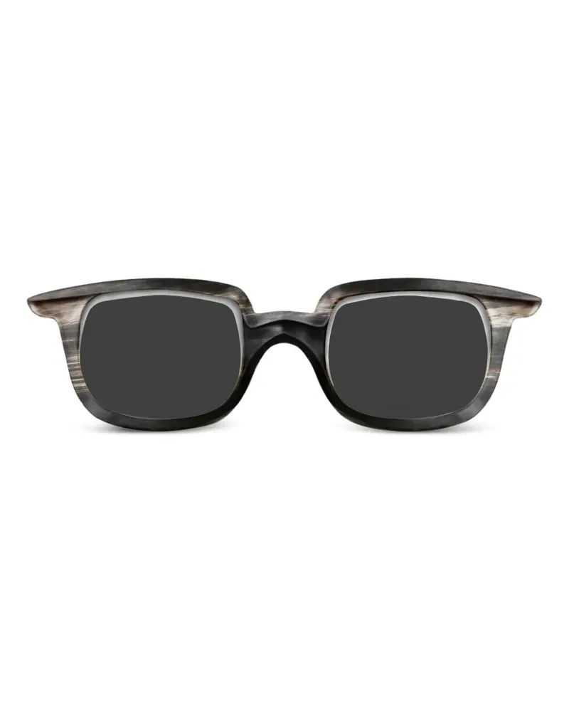 RIGARDS Sonnenbrille mit eckigem Gestell - Schwarz Schwarz