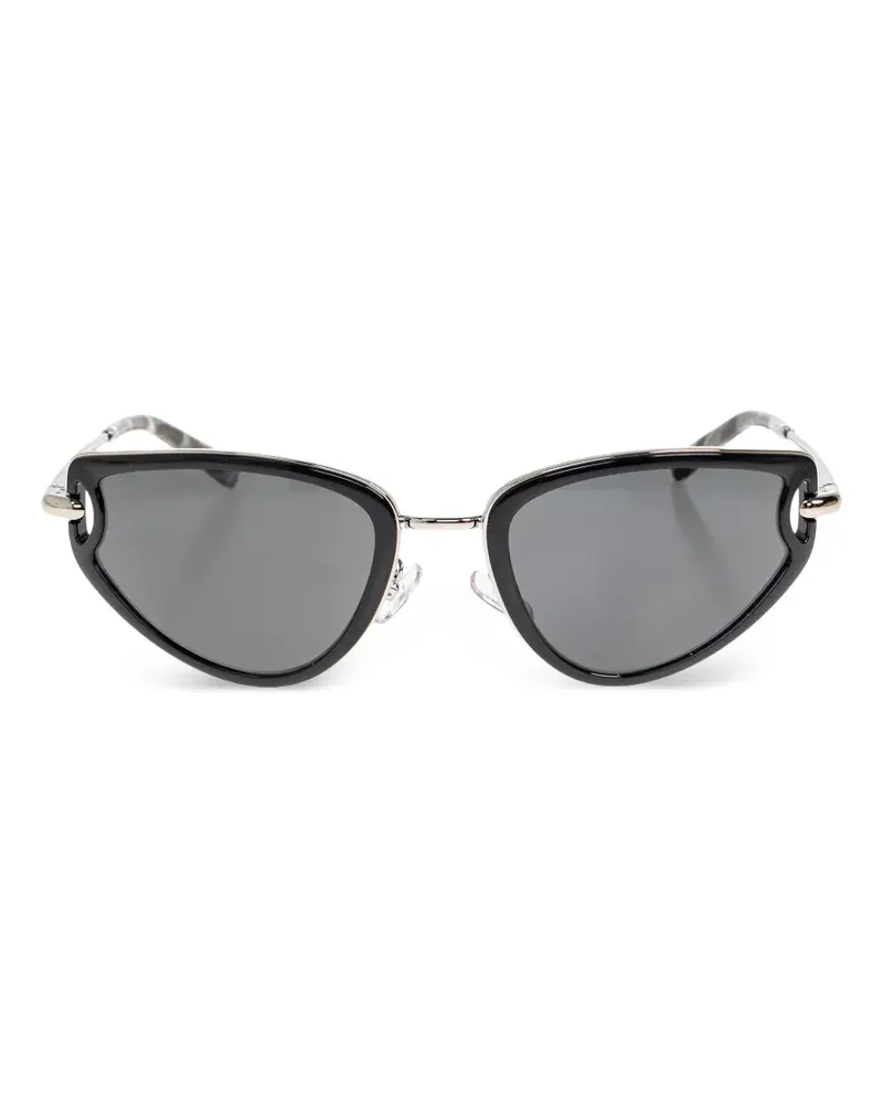 Tory Burch Sonnenbrille mit Cat-Eye-Gestell - Schwarz Schwarz