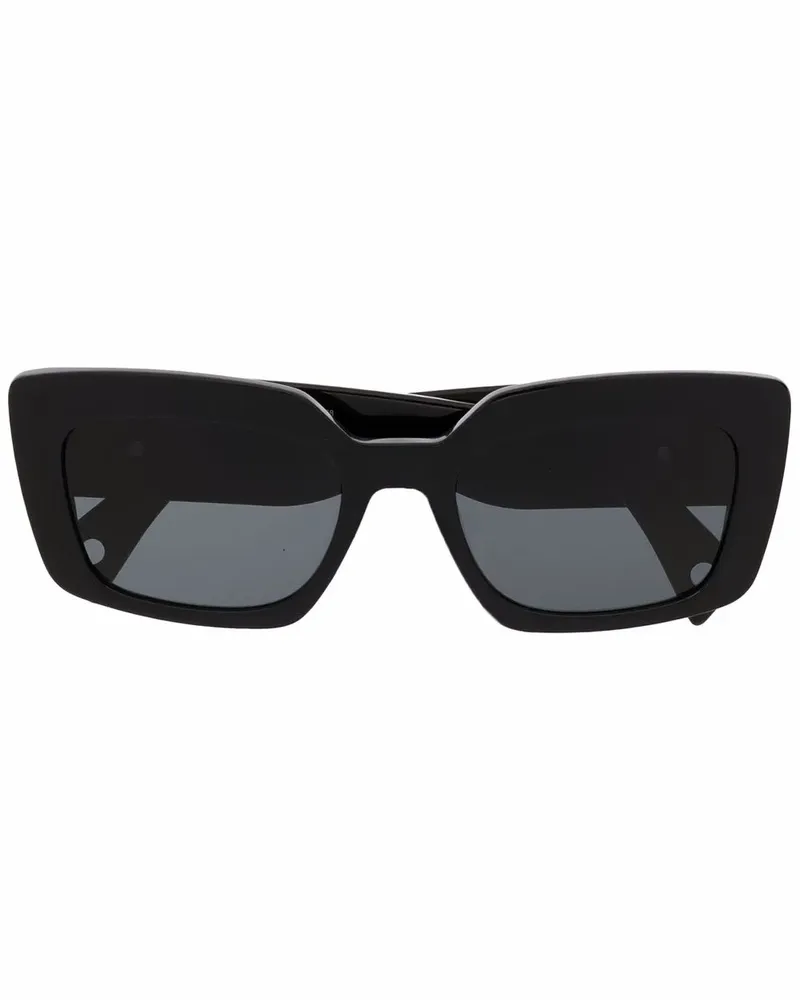 Lanvin Sonnenbrille mit eckigem Gestell - Schwarz Schwarz