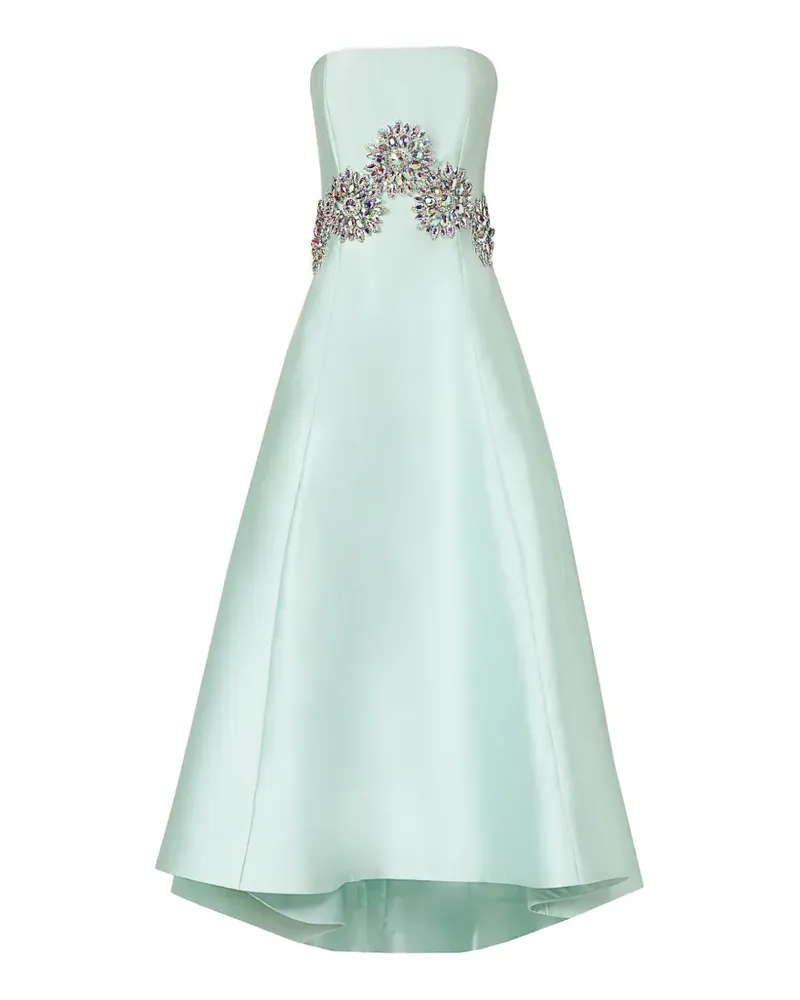 COSTARELLOS Schulterfreies Bria Midikleid mit Kristallen - Grün Grün