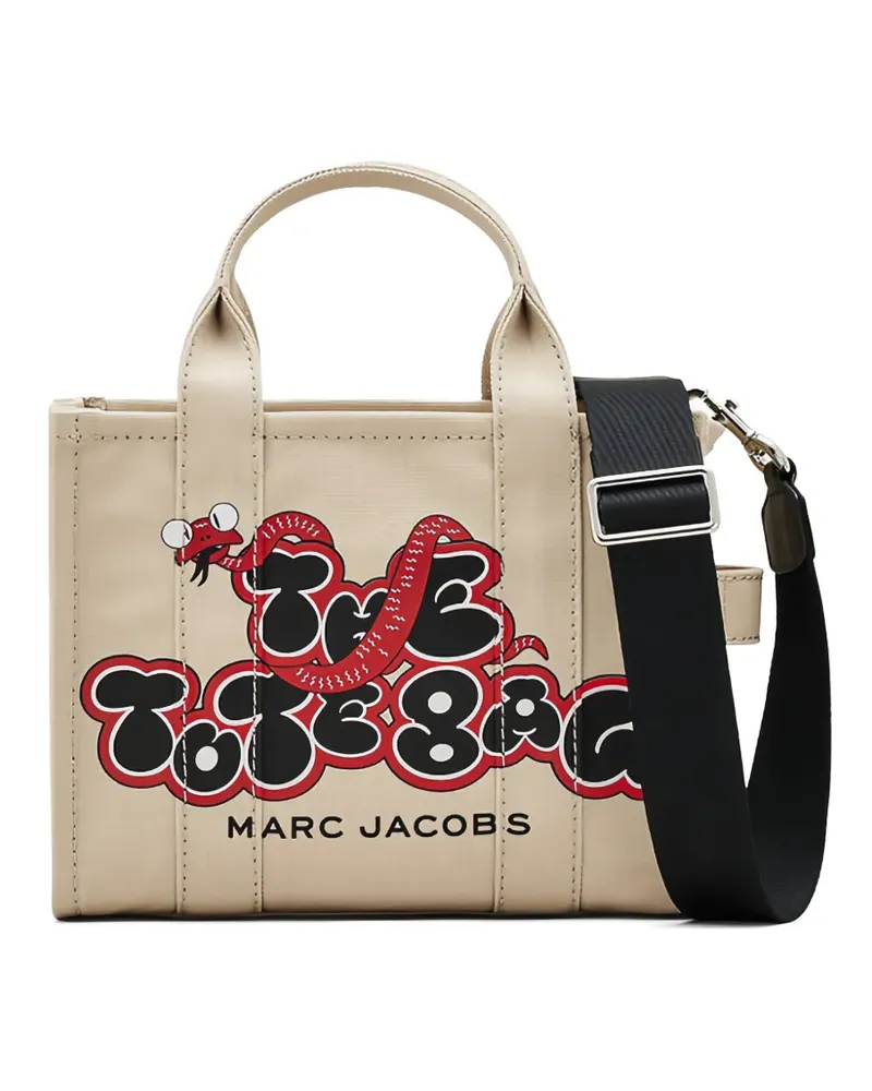 Marc Jacobs The Tote Bag snake-print tote bag - Nude Nude