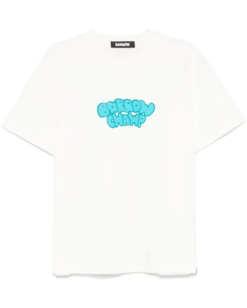 BARROW T-Shirt mit Logo-Print - Weiß Weiß