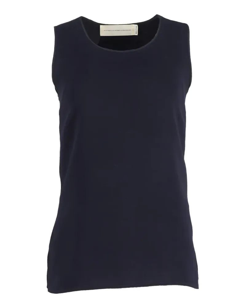Victoria Beckham sleeveless tank top - Blau Blau