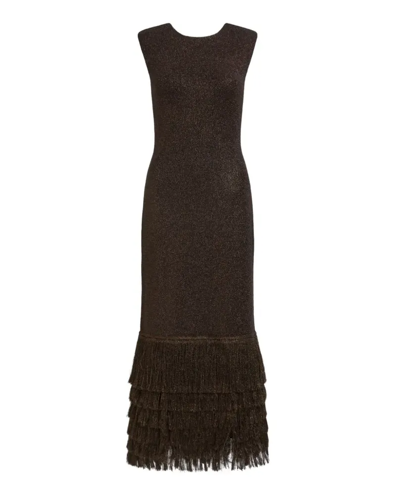 Aje. Breeze knitted midi dress - Braun Braun