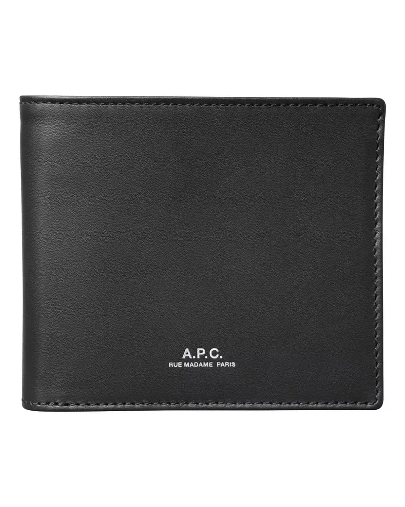 A.P.C. Aly smooth leather wallet - Schwarz Schwarz
