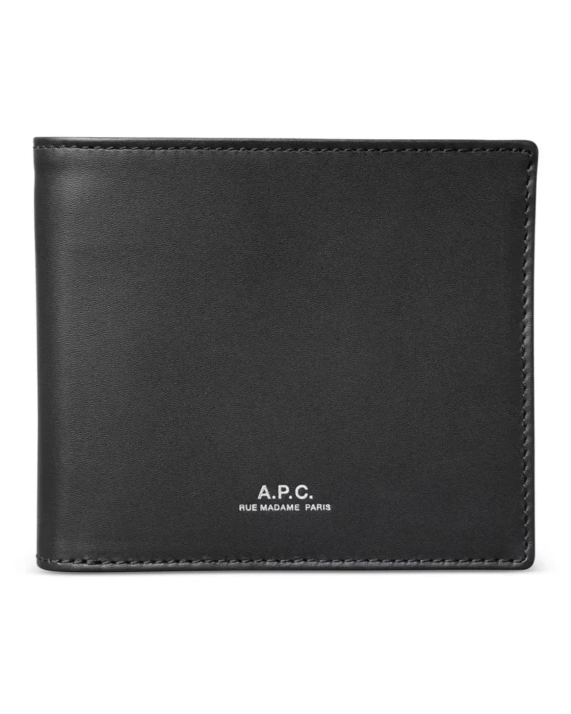 A.P.C. Aly smooth leather wallet - Schwarz Schwarz
