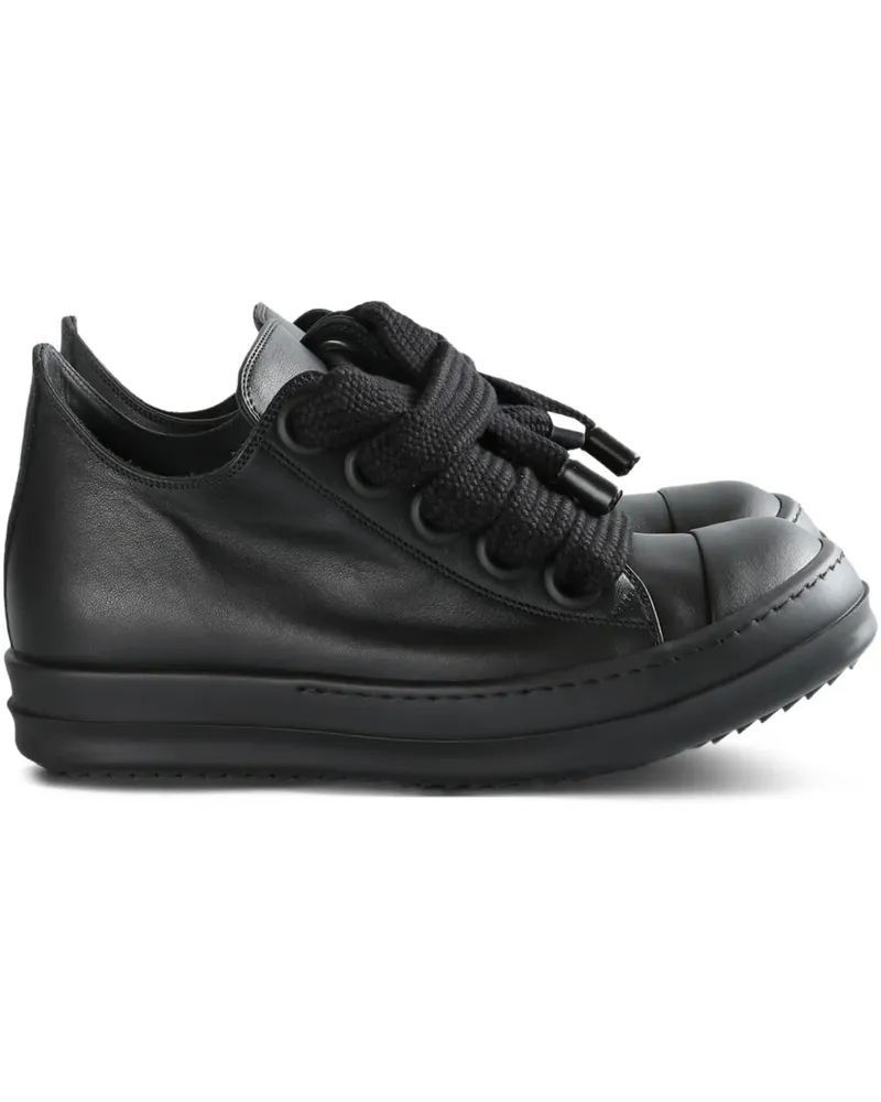 Rick Owens lace-up leather sneakers - Schwarz Schwarz