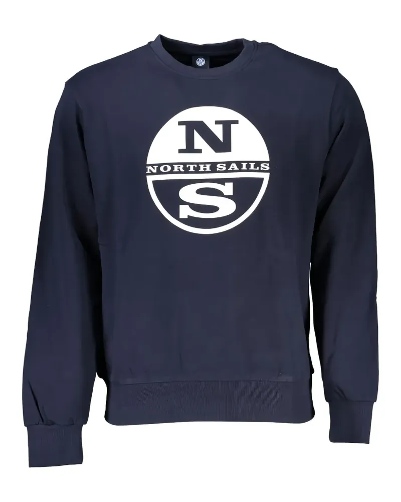 North Sails logo-print cotton sweatshirt - Blau Blau