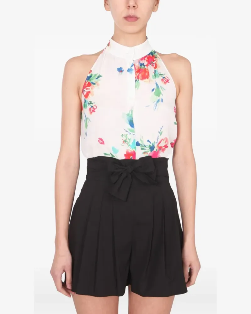 Moschino Hemd mit Blumenkragen - Schwarz Schwarz