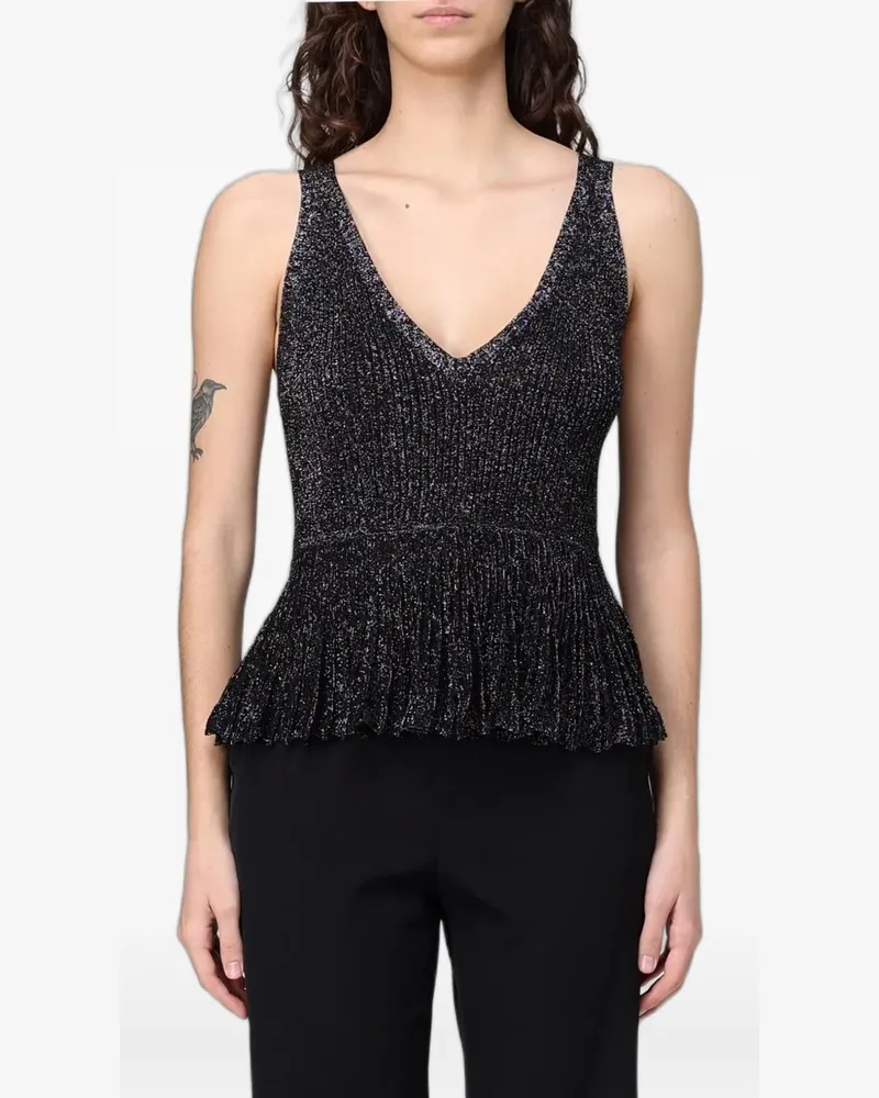 Moschino V-neck top - Schwarz Schwarz