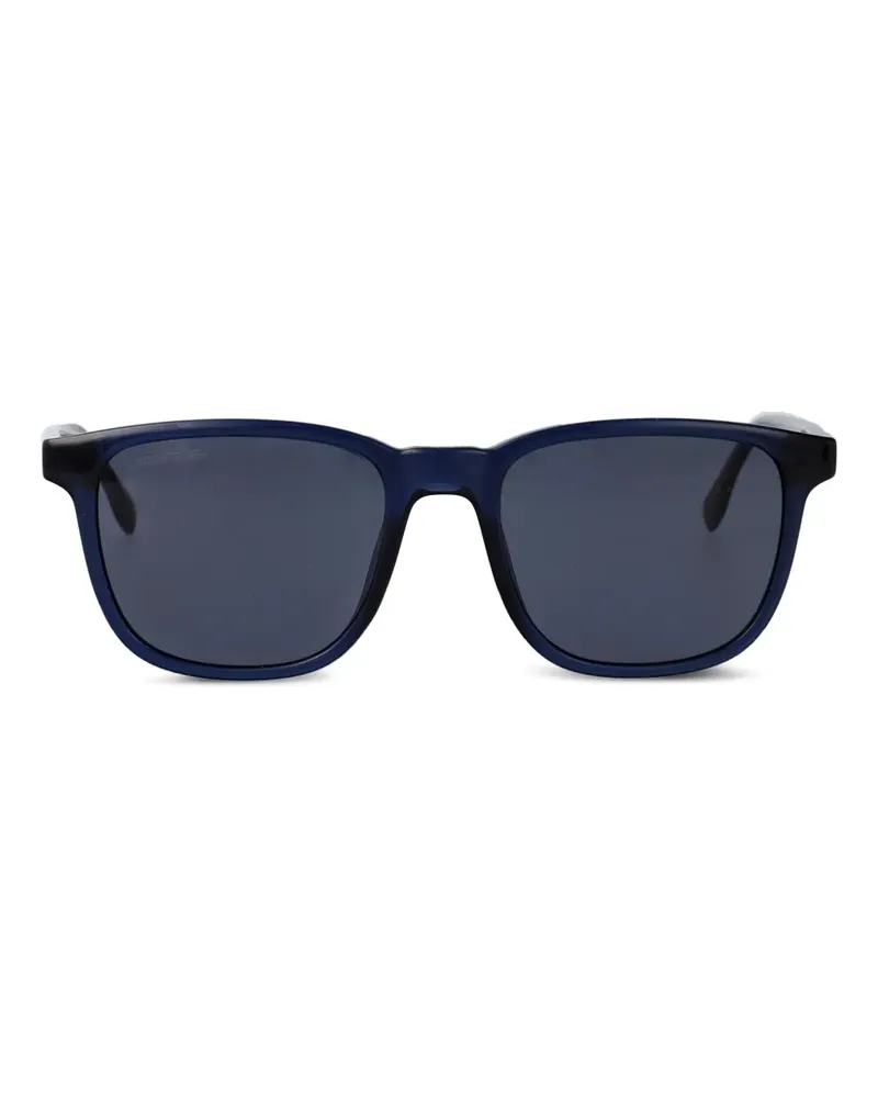 Lacoste Sonnenbrille mit eckigem Gestell - Schwarz Schwarz