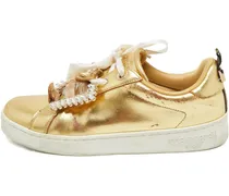 Sneakers mit Kristallen - Gold